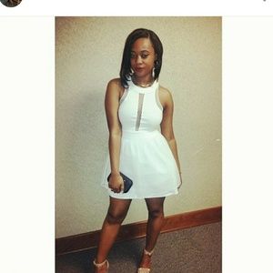 White baby-doll dress from G by Guess